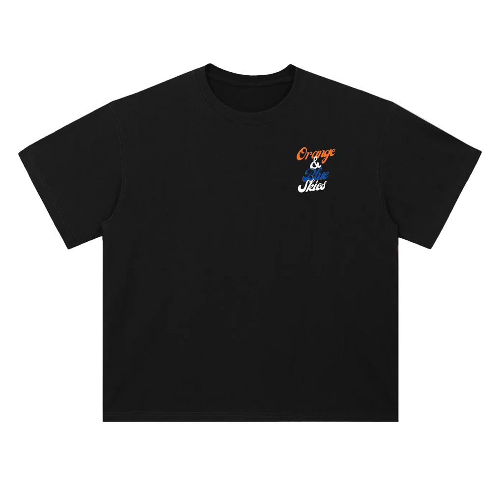 Orange & Blue Skies Heavyweight Drop Shoulder T-Shirt