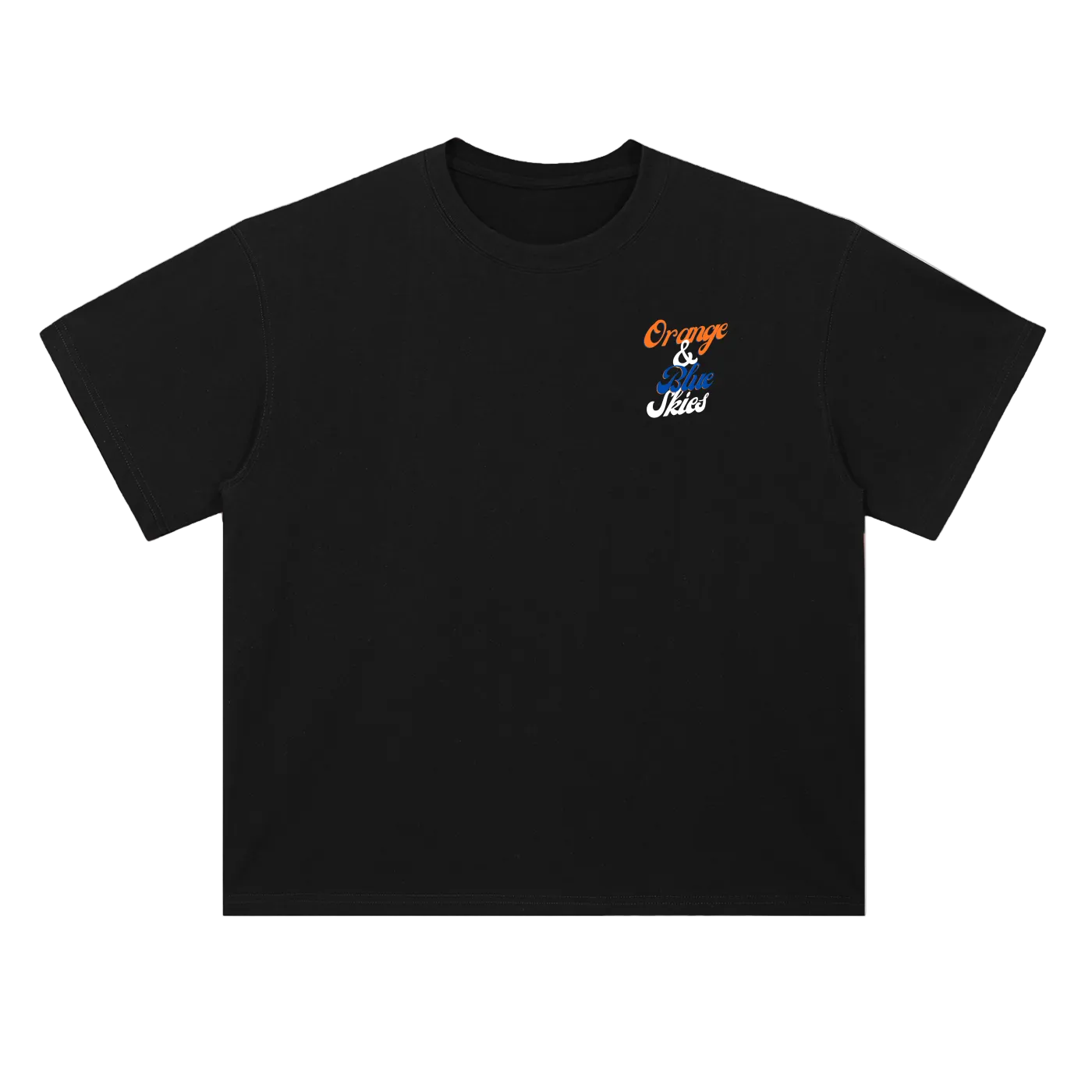 Orange & Blue Skies Heavyweight Drop Shoulder T-Shirt