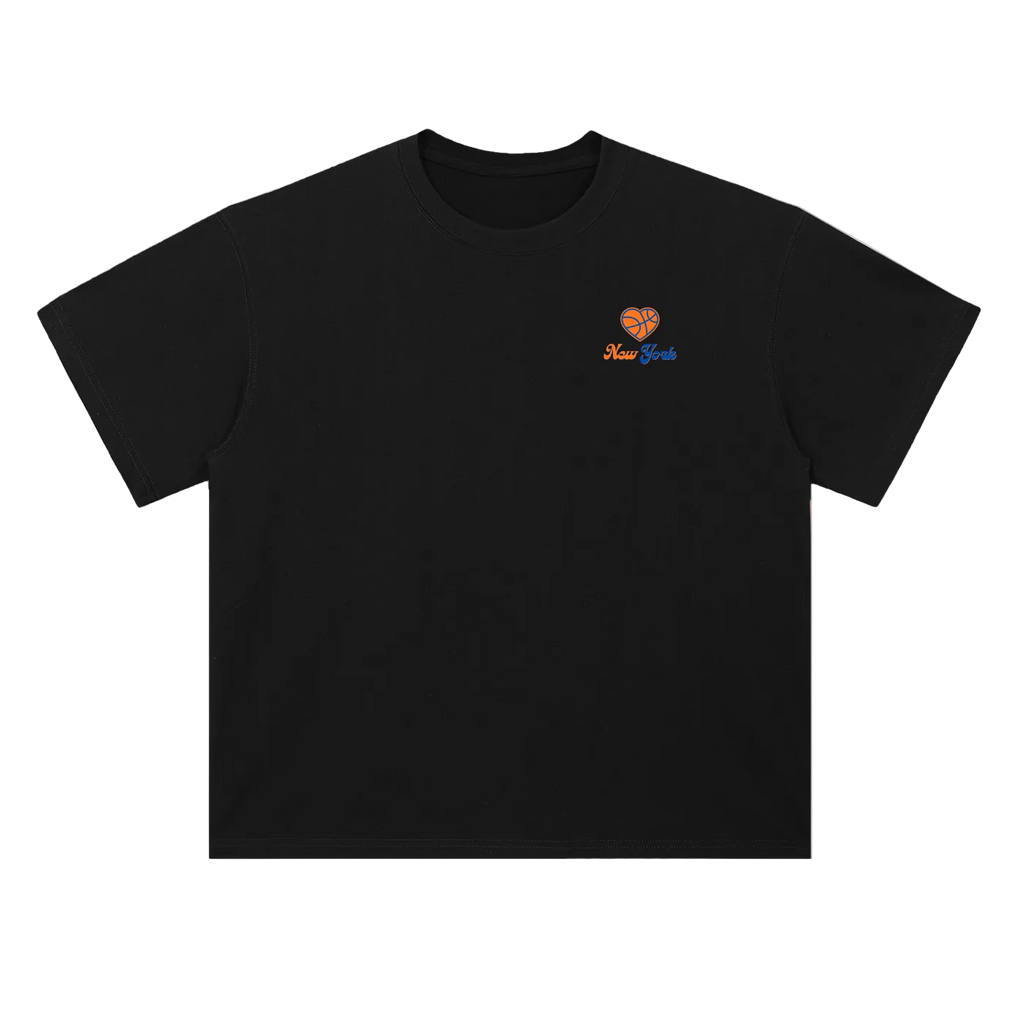 Knicks Heart Unisex Heavyweight Drop Shoulder T-Shirt