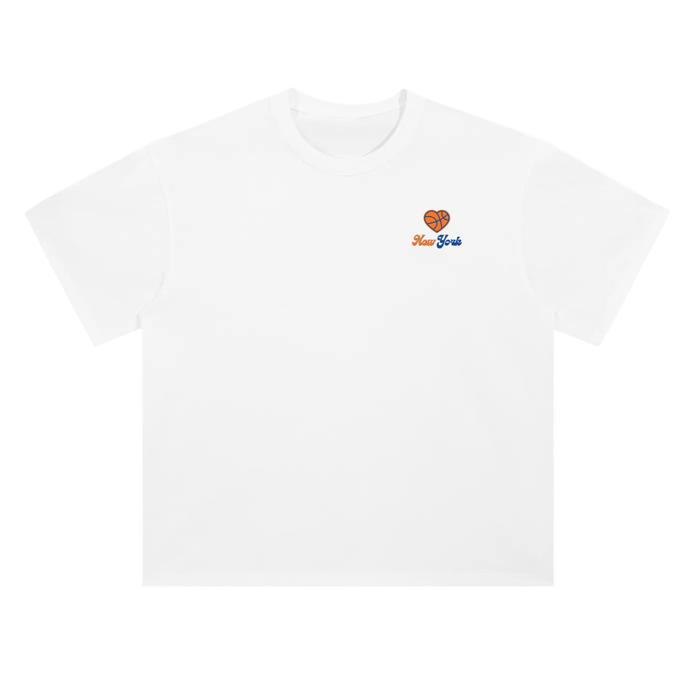 Knicks Heart Unisex Heavyweight Drop Shoulder T-Shirt