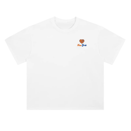 Knicks Heart Unisex Heavyweight Drop Shoulder T-Shirt